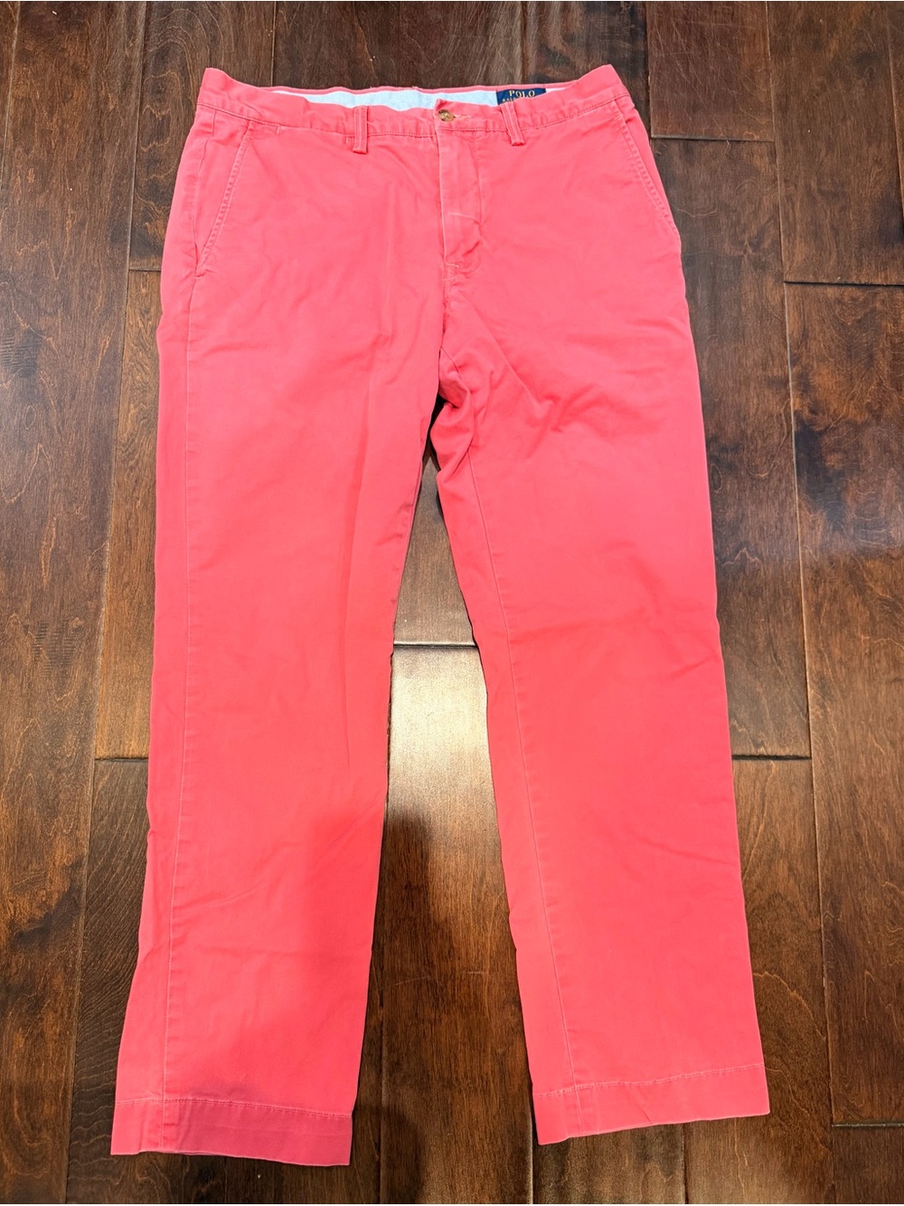 Men's Coral Pink Chino Pants Ralph Lauren Polo Preppy